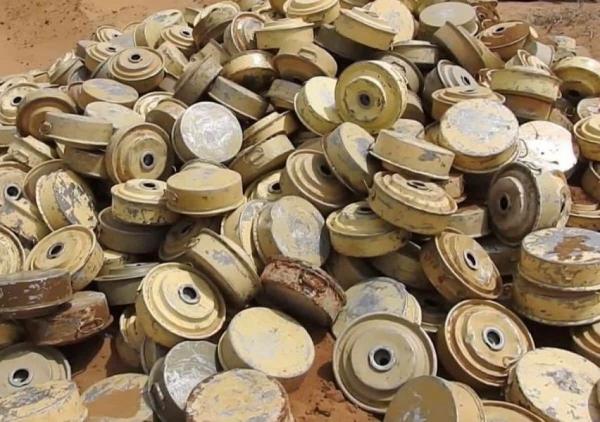 نزع  1419 لغما وذخيرة غير منفجرة وعبوة ناسفة في اليمن 