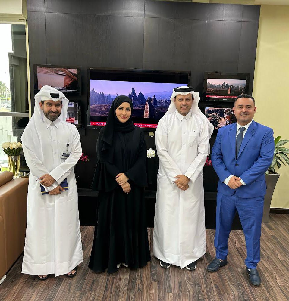 نائب رئيس الاتحاد الاسيوي للصحافة الرياضية يبحث مع مدير معهد الجزيرة للاعلام آفاق التعاون المشترك