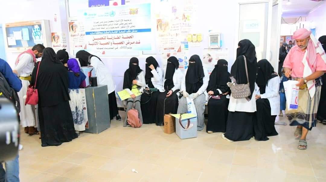 مكتب الصحة بمأرب يدشن حملة التحصين الطارئه ضد مرض الحصبة 