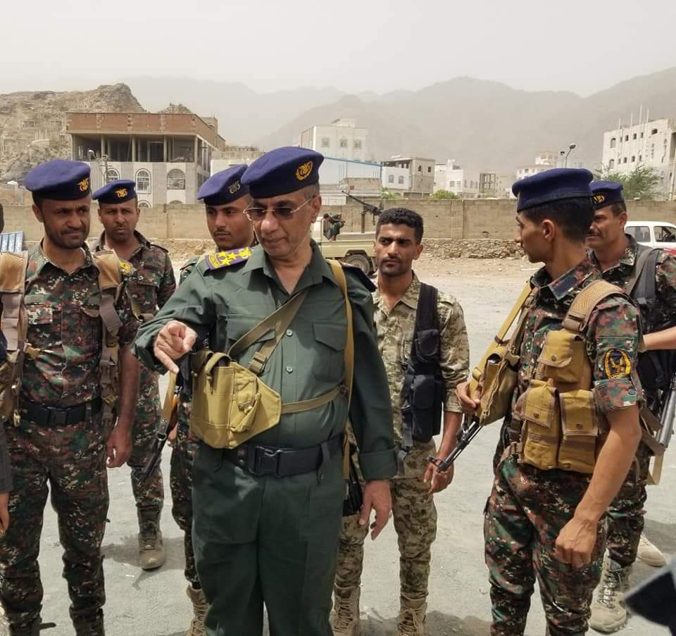 مدير عام شرطة محافظة تعز يتفقد شرطة مديرية المظفر وعدد من أقسام الشرطة