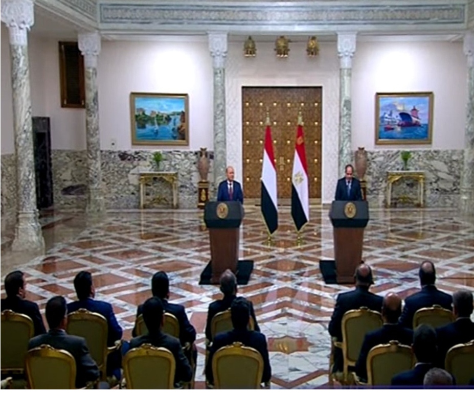 أبرز القضايا والملفات التي بحثها الرئيس العليمي مع الرئيس السيسي
