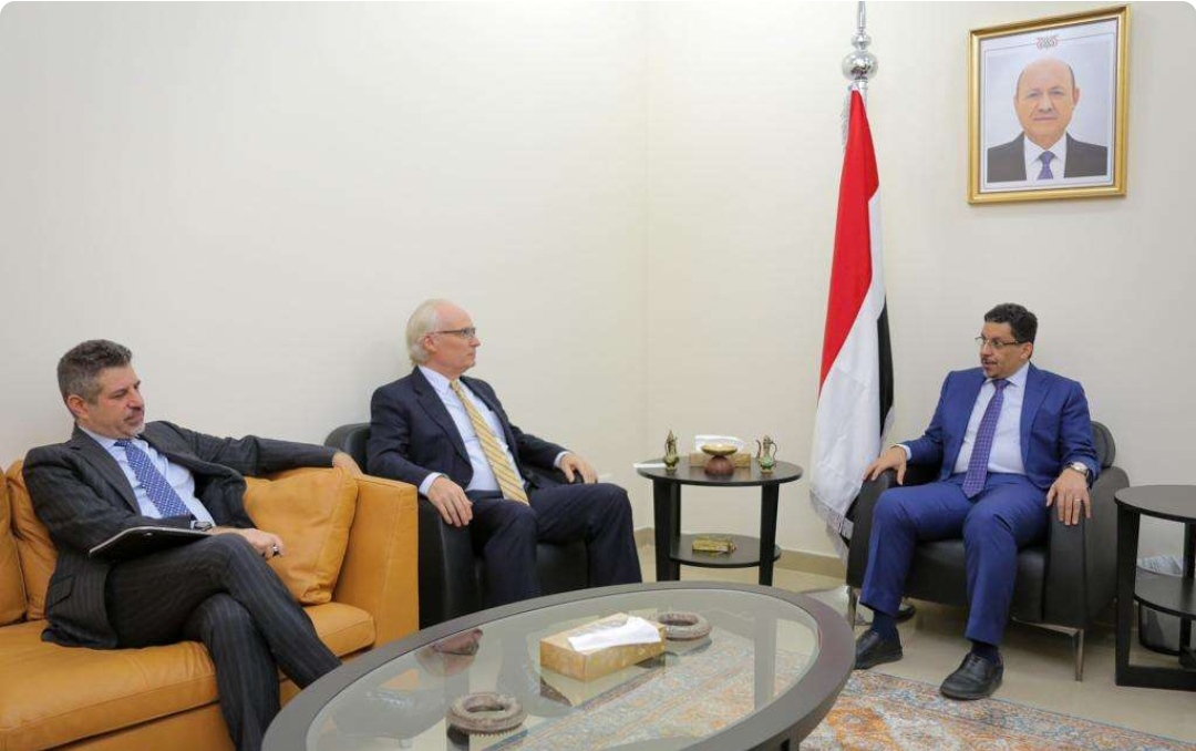 وزير الخارجية يناقش مع المبعوث الأمريكي الجهود المبذولة لتحقيق السلام