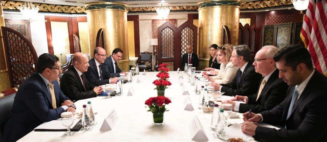 الرئيس العليمي يبحث مع وزير الخارجية الاميركي المستجدات اليمنية ومكافحة الارهاب