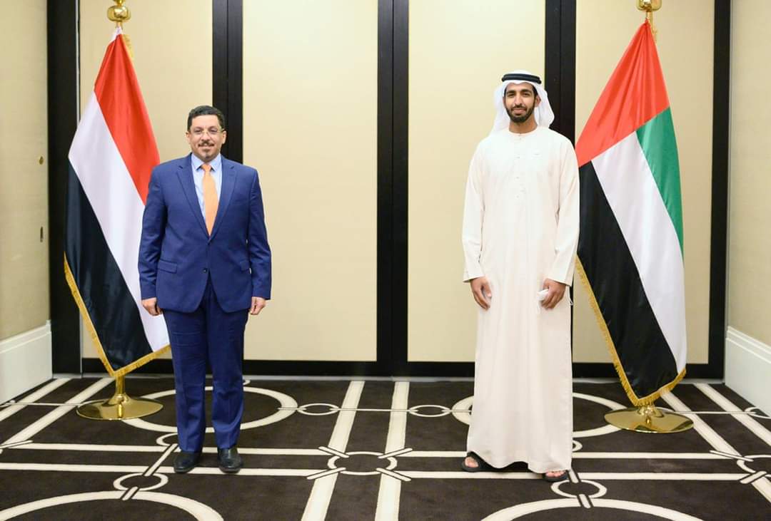 بن مبارك يبحث مع وزير الدولة الاماراتي سبل تعزيز التعاون الثنائي بين البلدين