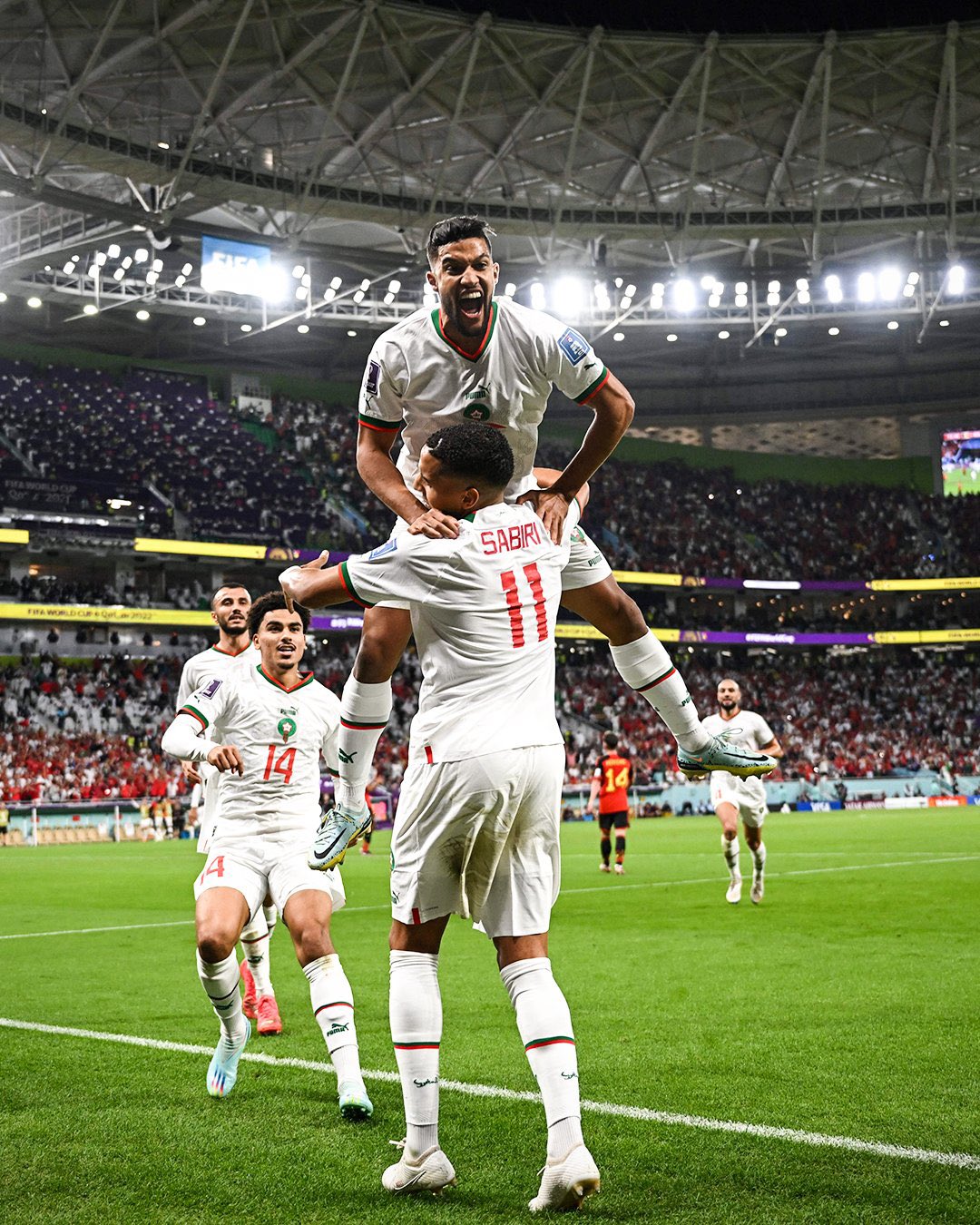 المغرب تحقق فوزا مثيرا على بلجيكا وتعزز فرصتها في التأهل