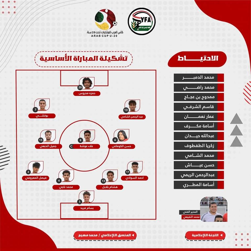 الإعلان عن تشكيلة منتخبنا أمام السعودية